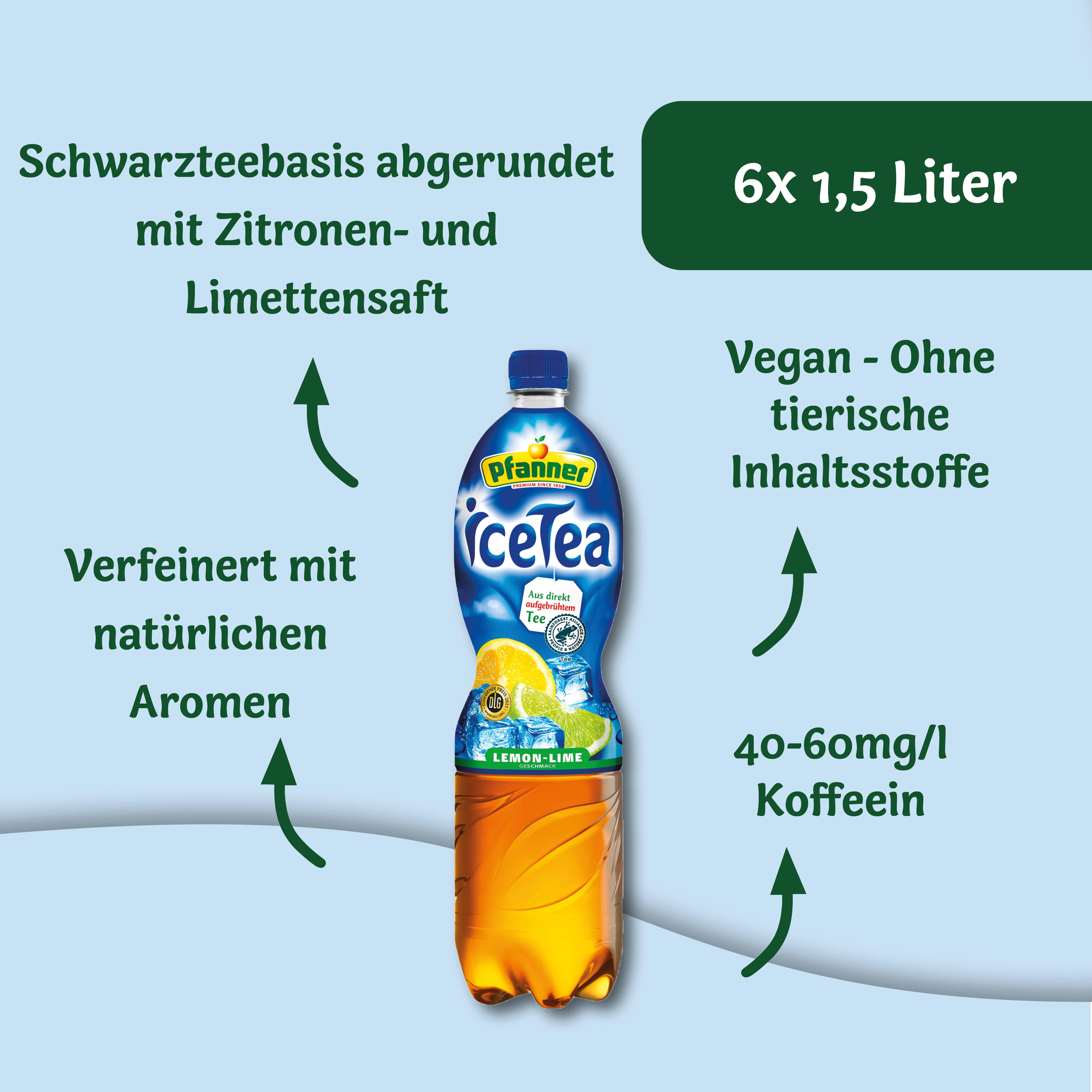 Pfanner Eistee Lemon-Lime - 6x1.5L - Image 4