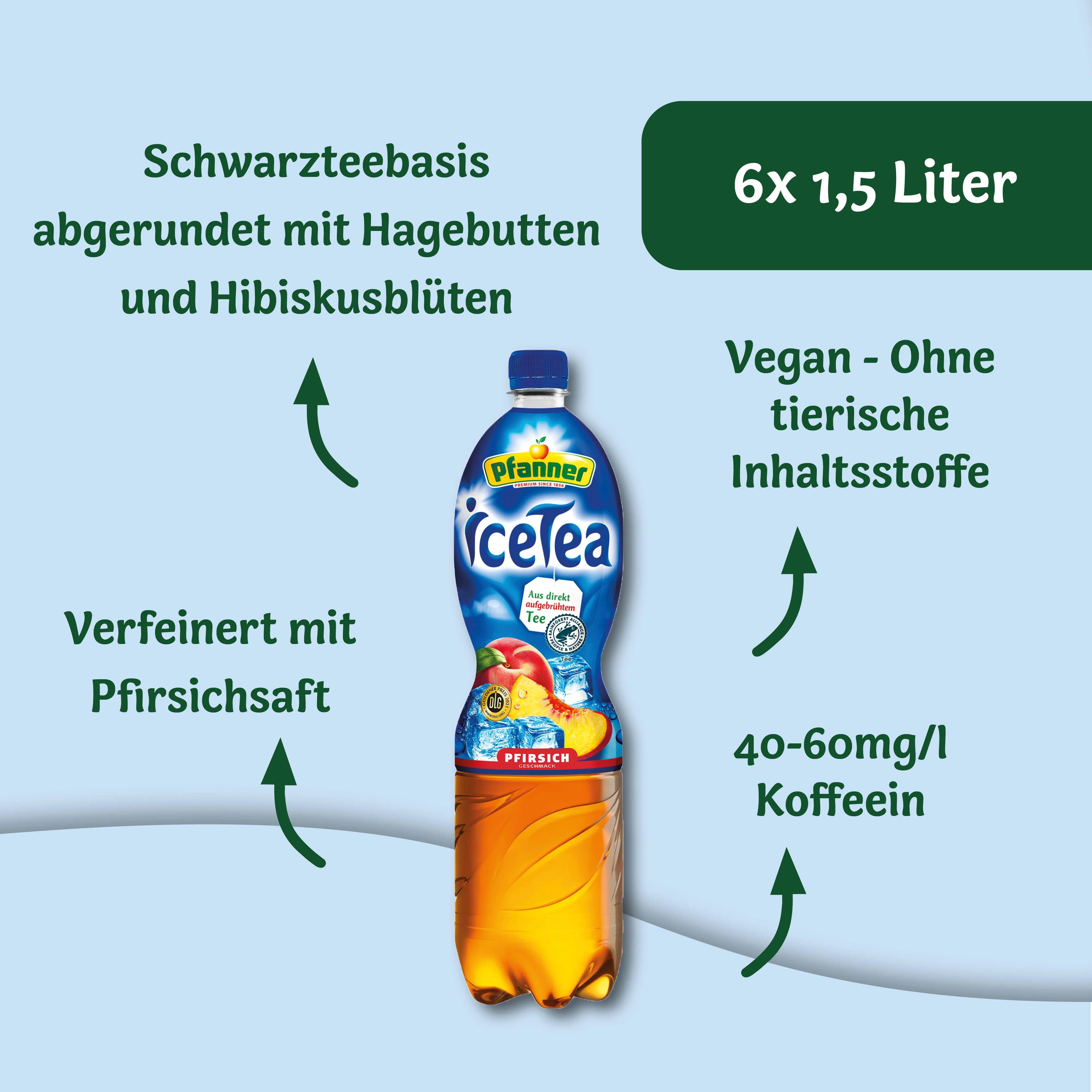 Pfanner Eistee Pfirsich - 6x1.5L - Image 4