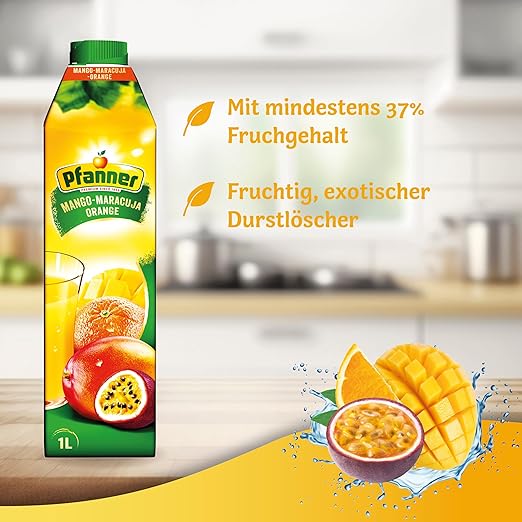 Mango-Maracuja-Orangen Nektar - 8x1L - Image 3