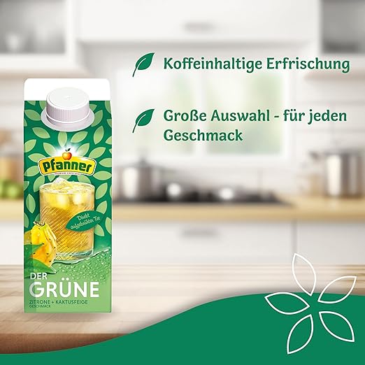 Pfanner Der Grüne - Zitrone Kaktusfeige - 8x0.75L - Image 2