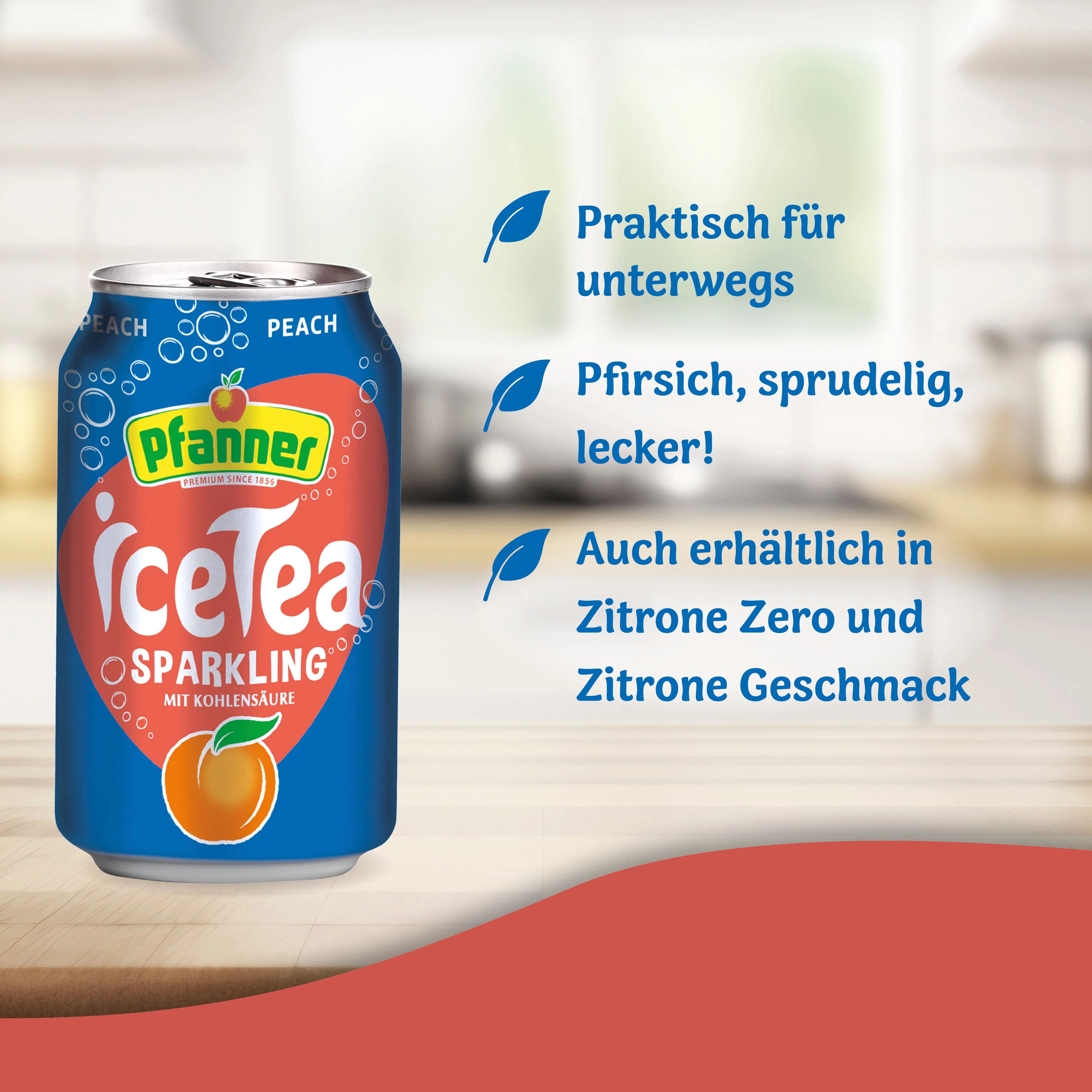 Pfanner Eistee Sparkling Pfirsich - 24x0.33L - Image 2