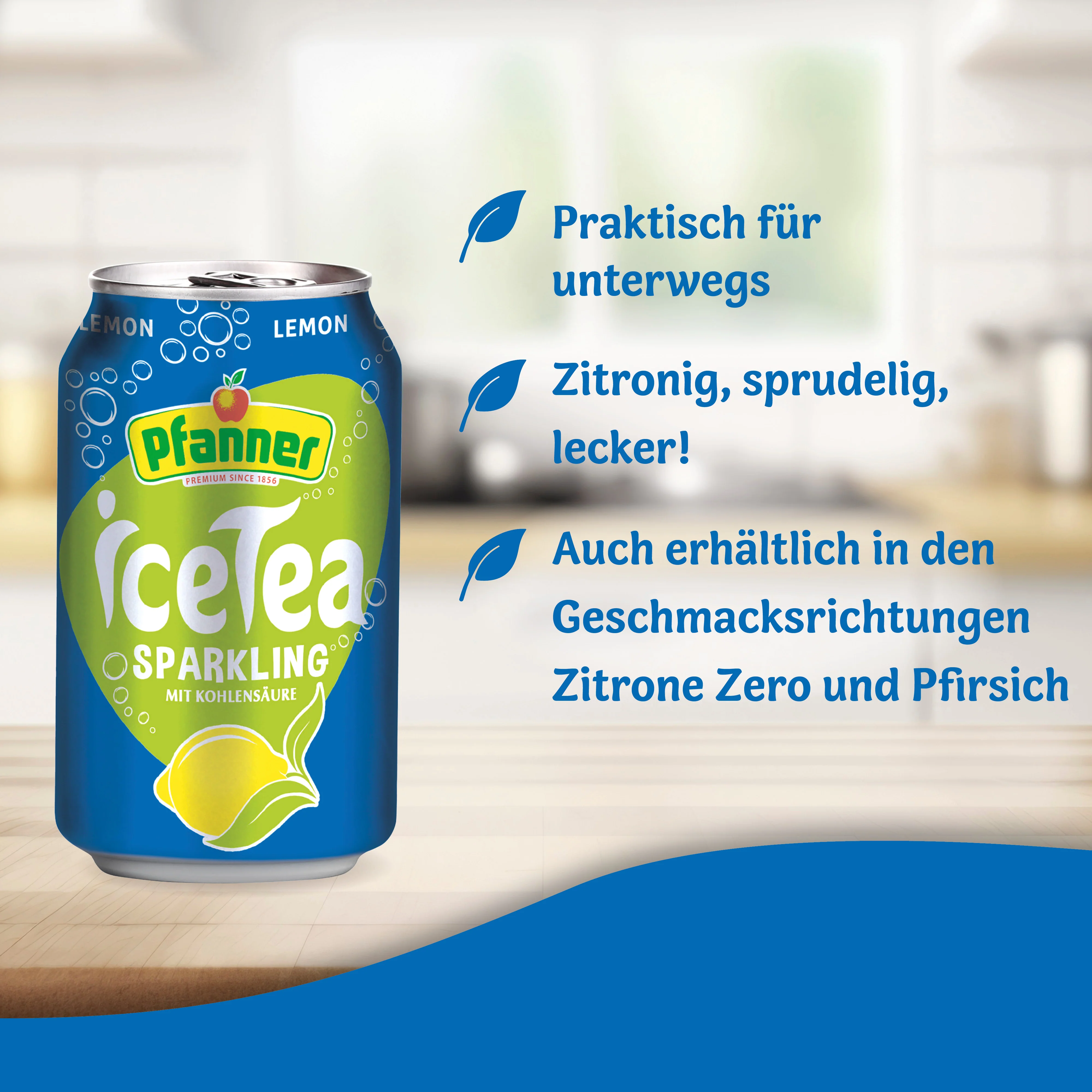 Pfanner Eistee Sparkling Zitrone - 24x0.33L - Image 2