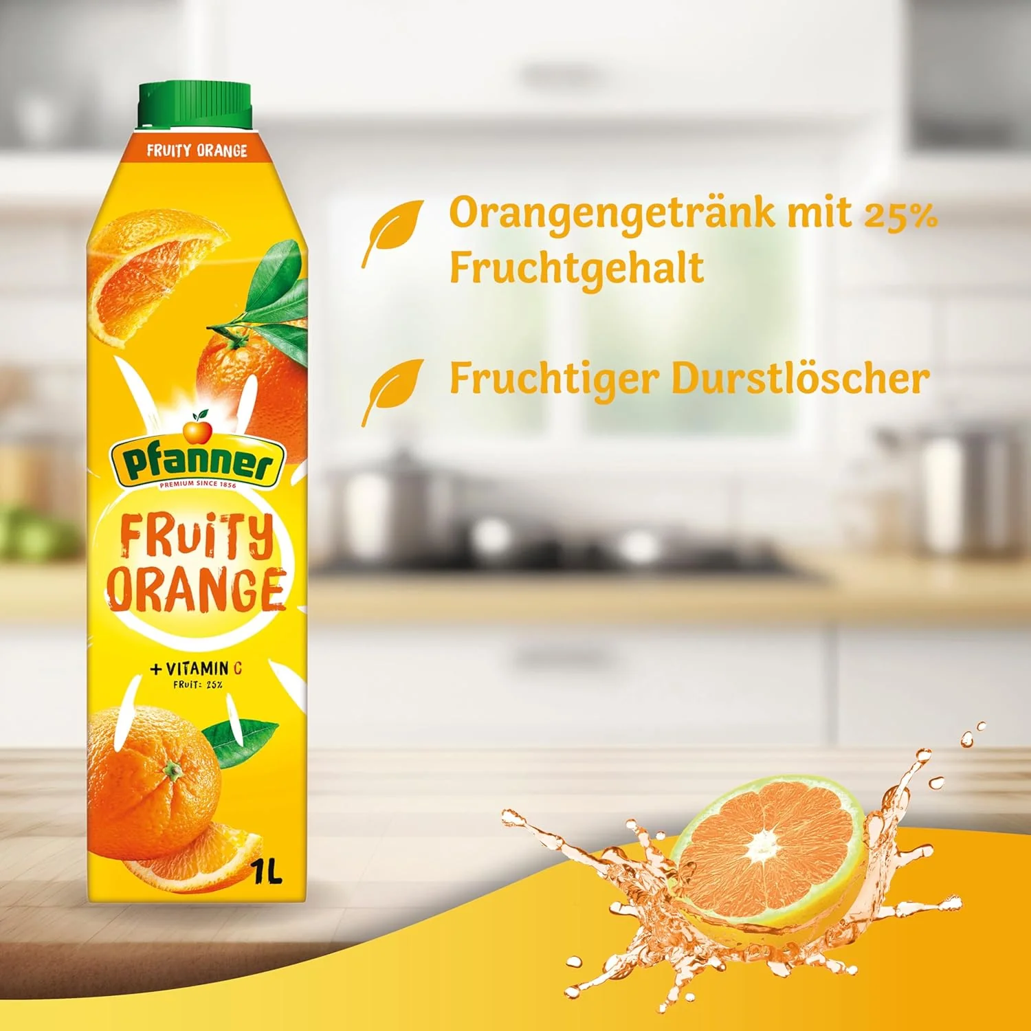 Pfanner Fruity Orange 25% - 8x1L - Image 3
