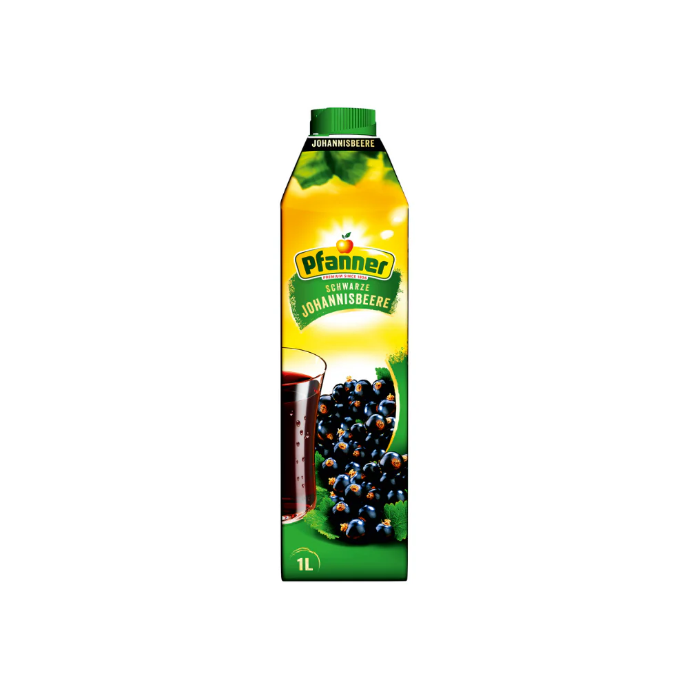 Pfanner Schwarzer Johannisbeernektar - 8x1L - Image 2